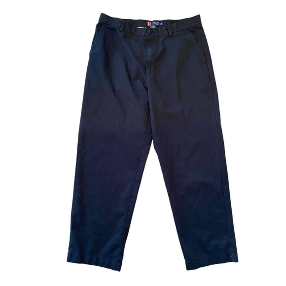 Chaps Black Casual Dress‎ Uniform Pants Men’s work pants 36x30 Relaxed Fit